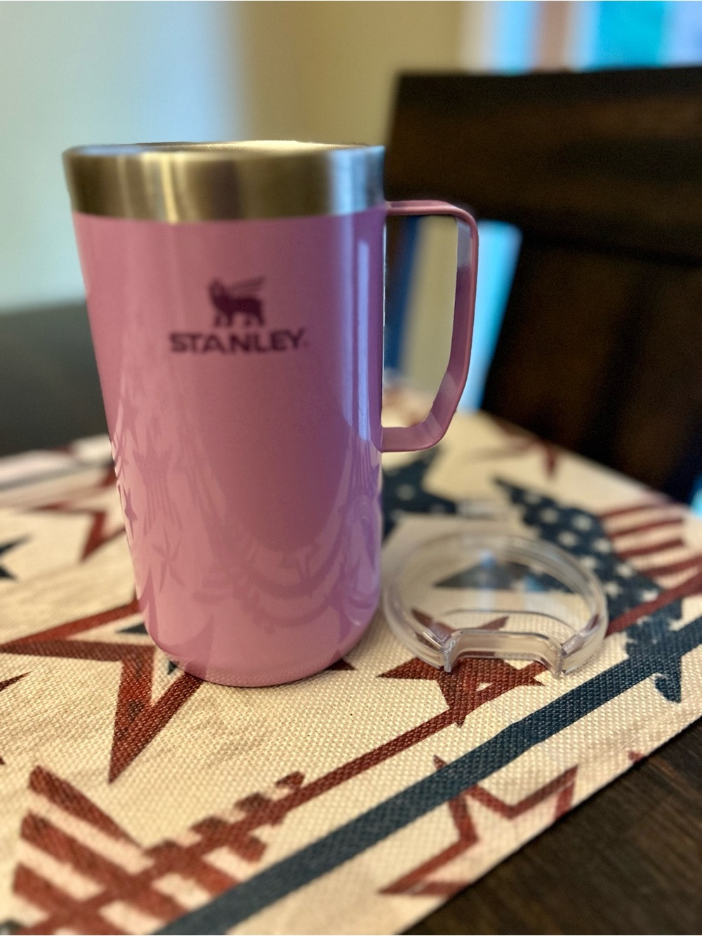 Stanley Lilac Camp Travel Mug with Handle